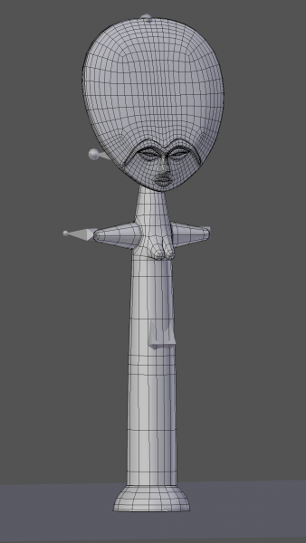 African Fertility Doll Mesh