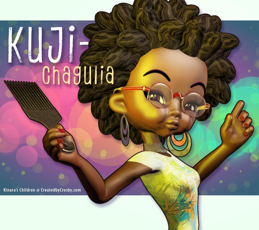 Kuji-Lets-Her-Hair-Down